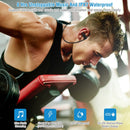Wireless Headset IPX7 Waterproof Sport Headphones In-Ear Wireless4.1 Stereo Earphone Noise Canceling Neck Earbuds w/Mic 8 Hrs Work Time for Running Hi