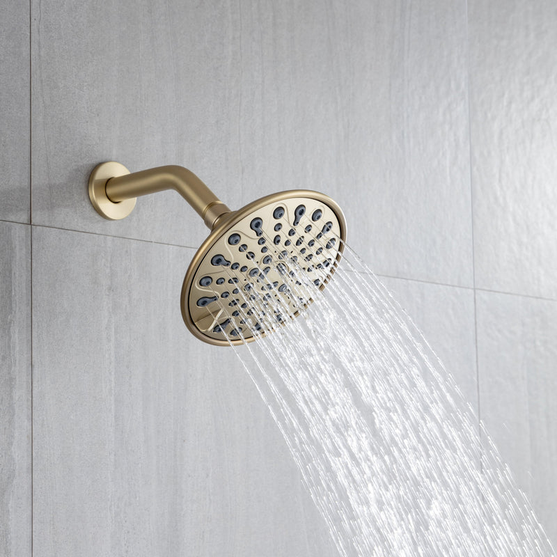 6 In. 6-Spray Balancing Shower Head Shower Faucet