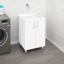 Demolotion Utility Sink Cabinet with Dual Compartments and Storage by HouseOfZazla