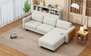 Walker Edison | Linen Sectional Sofa with Chaise