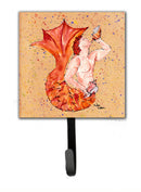 Red Headed Ginger Merman Leash or Key Holder Wall Hooks, Key Hooks Holder, Coat Rack Wall Mount, Coat Hooks, Hooks for Hanging Keys, Towels, Aprons, Leashes