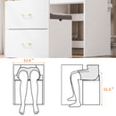 3 in 1 Vanity Desk with Open Top Mirror