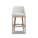 Newport 30.5" Coastal Curved Back Upholstered Barstool