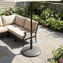 Ander Outdoor 35-pound Round Umbrella Base - Brown by HouseOfZazla