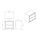 Adelaide - Nightstand With Spacious Storage by HouseOfZazla