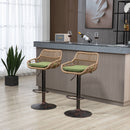 Modern Swivel Bar Stools Adjustable Counter Chairs With Footrest (Set of 2) by HouseOfZazla