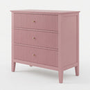 Fluted 3 Drawer Nightstand With Soft Close Slides by HouseOfZazla