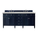 James Martin Brittany 72" Double Bathroom Vanity, Victory Blue