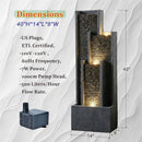 40 Inch Modern Outdoor Water Fountain by HouseOfZazla