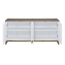 Paavan - Console Cabinet - White / ChampagneChampagne