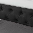 Upholstered Tufted Daybed With 2 Drawers, Waved Arms by HouseOfZazla
