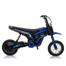 24V14ah Kids Ride On 24V Electric Toy Motocross Motorcycle Dirt Bike-XXL large,Speeds up to 14.29MPH,Dual Suspension, Hand-Operated Dual Brakes, Twist Grip Throttle, Authentic Motocross Bike Geometry