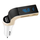 Car Wireless FM Transmitter USB Charger Hands-free Call MP3 Player TF Card Reading Aux-in LCD Display
