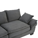 U-Style 85.4" Modern Curved Sofa