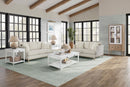 Loveseat With 2 Reversable Cushions And 2 Pillows - Off White by HouseOfZazla