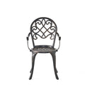 3 Piece Outdoor Aluminium Cast Bistro Set With Ice Bucket - Copper