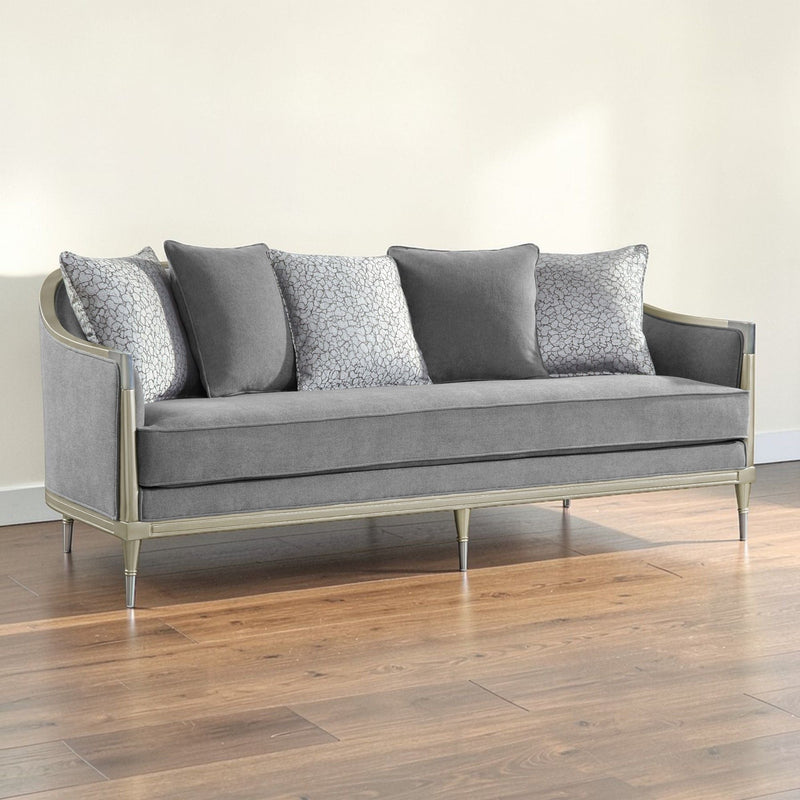 Fernando - Sofa With 5 Pillows - Champagne / Gray, photo 3 of 4
