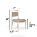 Rope Back Chair - Beige / Carmel by HouseOfZazla