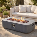 Outdoor 48.2" Rectangular MgO Fire Pit