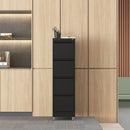 Drawer Metal Locking Vertical File Cabinet With Wheels Heavy Duty Lockable Storage by HouseOfZazla