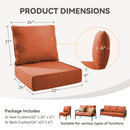 6" Thicker Outdoor Chair Cushion Set