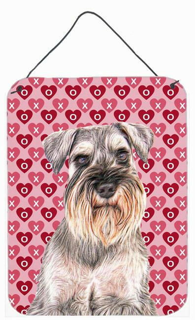 Hearts Love and Valentine's Day Schnauzer Wall or Door Hanging Prints KJ1193DS1216