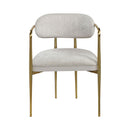 Zayn Arm Chair (Set of 2) - Beige / Gold