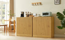 34.3" Modern Wavy Sideboard with Curved Contour Design