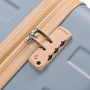 20-Inch Carry-On Luggage with Expandable Travel Bag Set, ABS Hard Shell Two-piece suitcase set, light blue