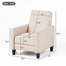 Upholstered Push Back Recliner Chair For Living Room by HouseOfZazla