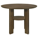 Crispin - Round Counter Height Dining Table - Brown by HouseOfZazla