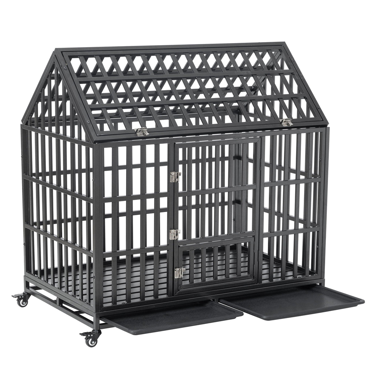 Heavy Duty Dog Crate Lockable Wheels, photo 36 of 40