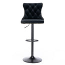 Swivel Barstools Adjusatble Seat Height, Modern Upholstered Bar Stools With Backs Comfortable Tufted For Home Pub And Kitchen Island (Set of 2) by HouseOfZazla