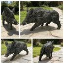 12.20' H x 21.26' L Resin Wild Boar Garden Statue by HouseOfZazla