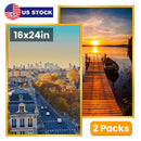 2 Packs 16x24in Picture Frames Wall Gallery Photo Frame Wall Mounted Poster Display Frame  for Horizontal Vertical Wall Mounted