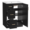 Bathroom Vanity With Under Mount Sink, 2 Drawers And Soft Closing Door by HouseOfZazla