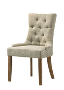 Yotam Side Chair (Set of 2) - Beige / Oak by HouseOfZazla