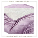 Velvet Plush Sherpa Bed Blanket - Sherpa Fleece Collection by Great Bay Home