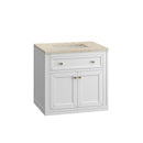 James Martin Chicago 30" Single Bathroom Vanity, Glossy White