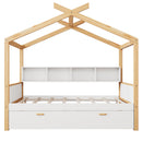 House Bed With Bookshelf Storage by HouseOfZazla