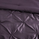 7 Piece Tufted Comforter Set Plum King
