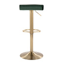Ale - Contemporary Adjustable Height Barstool With Swivel With Oval Footrest (Set of 2) by HouseOfZazla