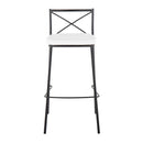 Modern Charlotte - Contemporary Fixed Height Barstool (Set of 2)