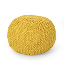 Bordeaux - Knitted Round Pouf Ottoman by Unique Piece Furniture
