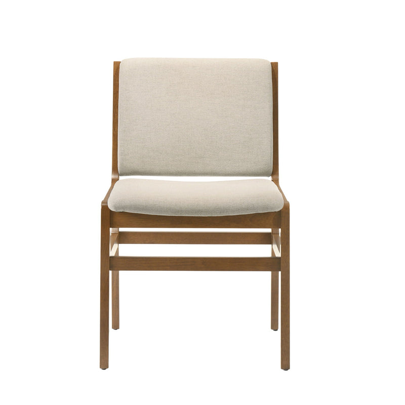 Contemporary Dining Chair Set Upholstered Fabric With Rubberwood Frame, photo 12 of 14