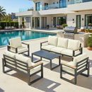 Modern Outdoor Sofa Set With Coffee Table