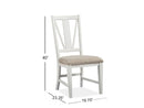 Heron Cove - Dining Side Chair With Upholstered Seat (Set of 2) - Chalk White