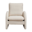 Modern Sherpa Upholstered Accent Chair, Comfortable Living Room Armchair, Lounge Chair For Bedroom, And Office by HouseOfZazla