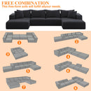 Oversized Sponge Cloud Sofa - Modern Sectional Couch Set