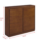 Sideboard, Buffet Cabinet With 2 Outlet Holes, Storage Cabinet For Entryway, Hallway, Living Room, Kitchen, Dining Room, Bedroom - Walnut by HouseOfZazla
